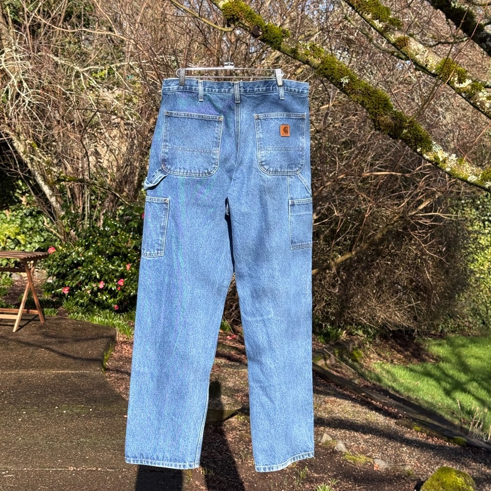 Carhartt Men's Relaxed Fit Jeans in Light Blue